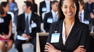 Smiling business woman